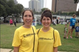 Karen and her daughter at their first NAMIWalks event.